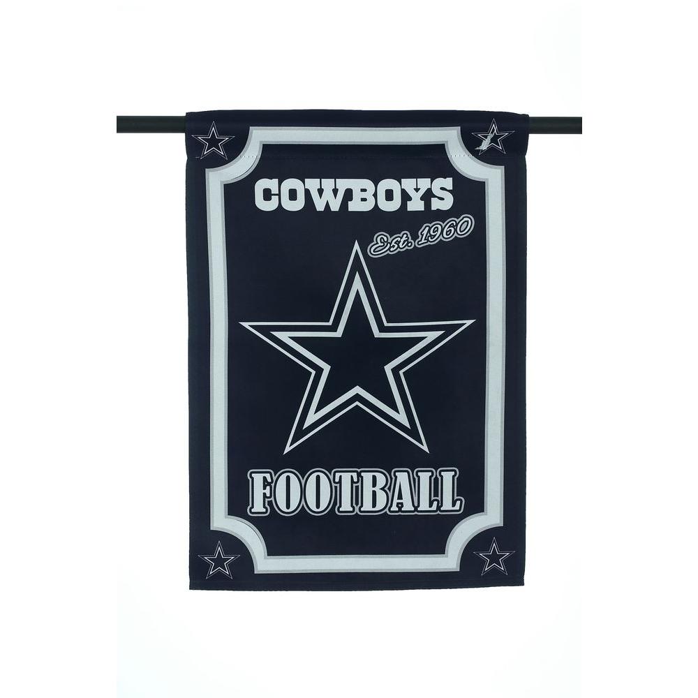 Fan Essentials NFL 1 Ft. X 1-1/2 Ft. Dallas Cowboys 2-Sided Garden Flag ...