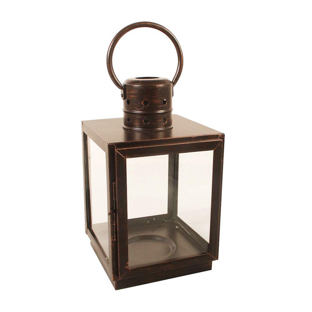 Home Decorators Collection 6 in. Square Mercury Glass Lantern