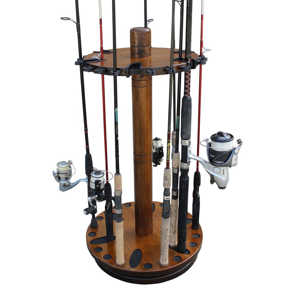 Rush Creek Creations Round Spinning 30 Fishing Rod Rack No 