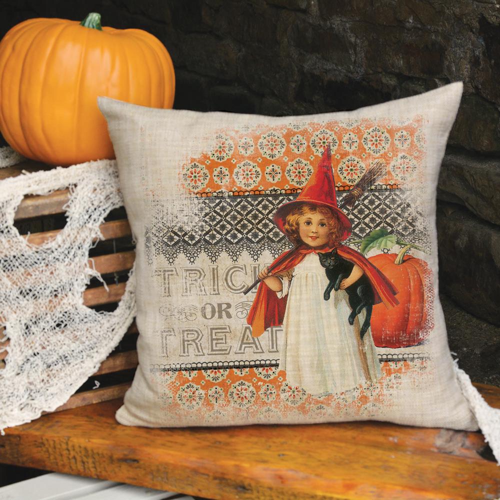 Heritage Lace Victorian Halloween Natural Holiday 18 In X 18 In