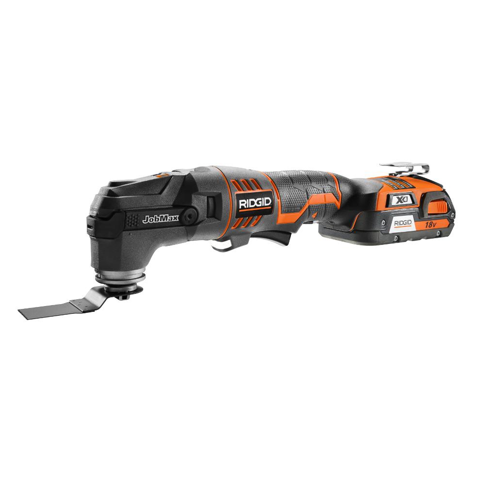 RIDGID 18Volt LithiumIon Cordless JobMax with ToolFree Head Kit with