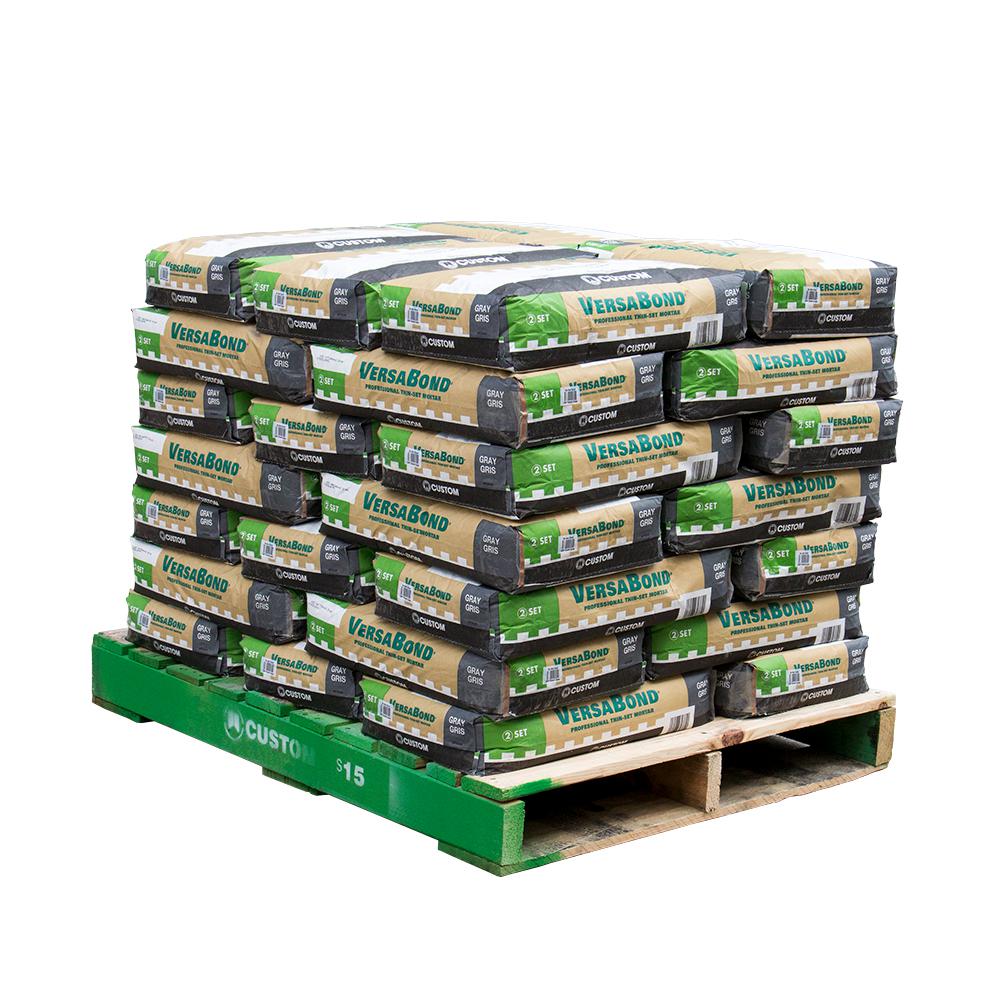 Indoor Outdoor Thin Set Mortar Tile Setting Materials Fortified Thin Set Mortar 35 Bags 3500 Sq