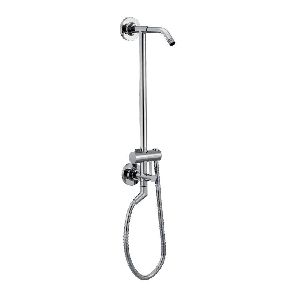 Moen Shower Rail System With 2 Function Diverter In Chromel Valve Moen Shower Rail System With 2 Function Diverter In Chromel Valve Not Included