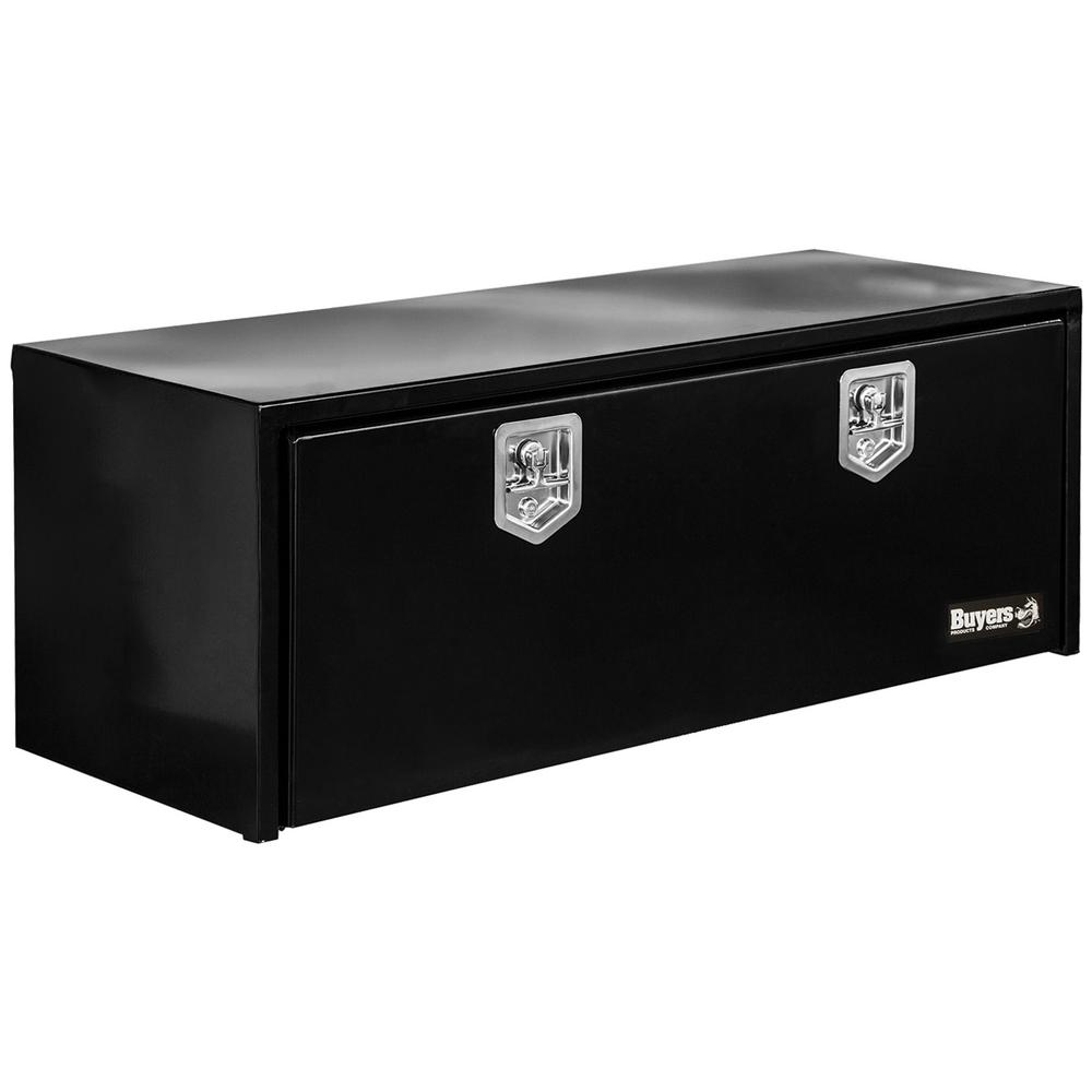 Buyers Products Company 18 In X 18 In X 48 In Gloss Black Steel Underbody Truck Tool Box 1702310 The Home Depot