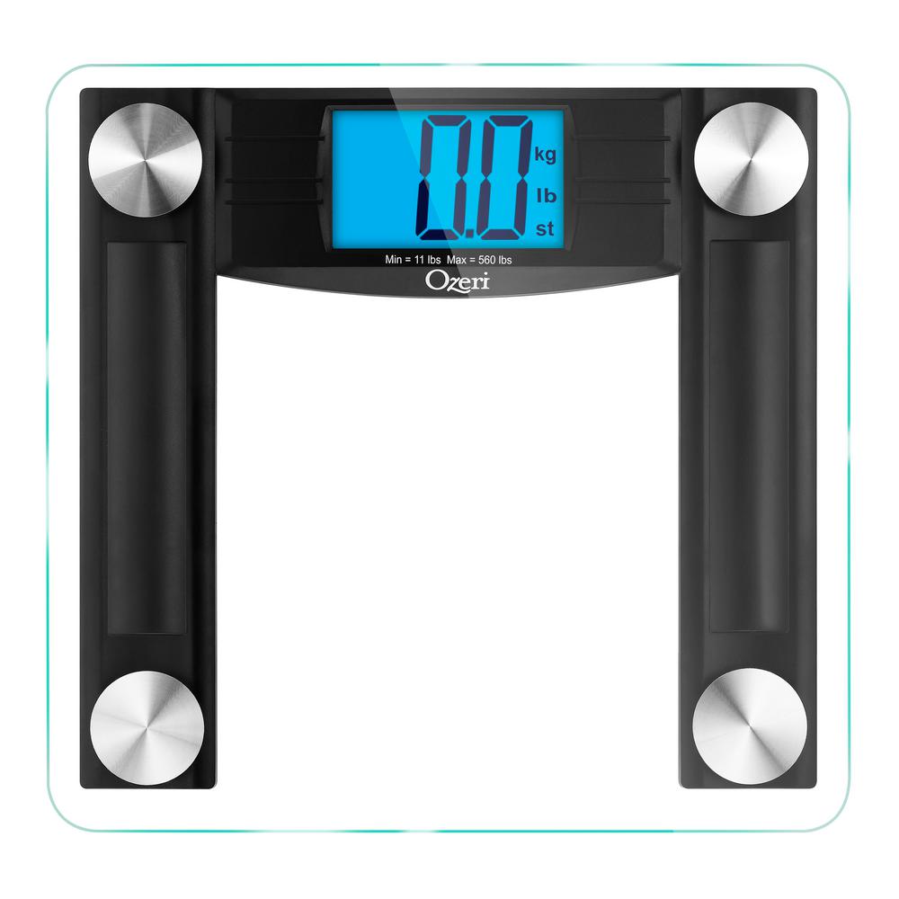 Ozeri ProMax 560 lbs. / 255 kg Bath Scale, with 0.1 lbs. / 0.05 kg Sensor Technology, and Body