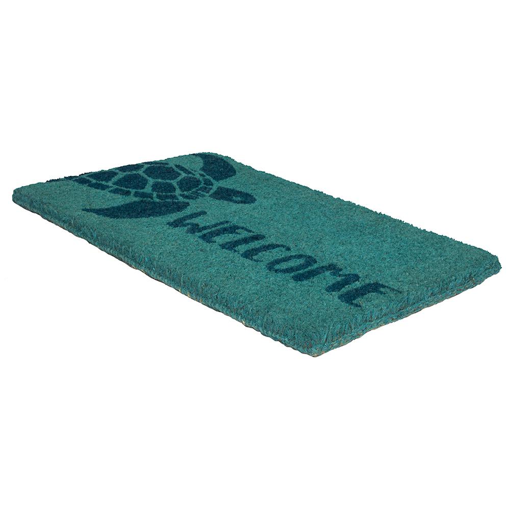 Entryways Turtle 30 In X 18 In Hand Woven Coconut Fiber Door Mat