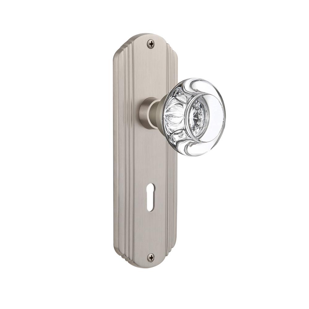 Nostalgic Warehouse Deco Plate With Keyhole Single Dummy Round