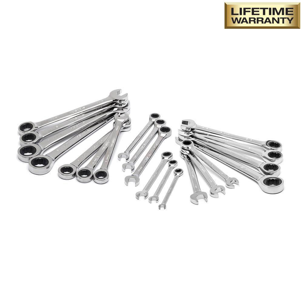 Husky SAE/Metric Combination Ratcheting Wrench Set (20Piece)HRW20PCSM