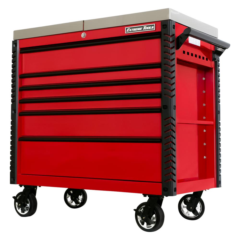 Extreme Tools Ex Professional 41 In 6 Drawer Tool Utility Cart