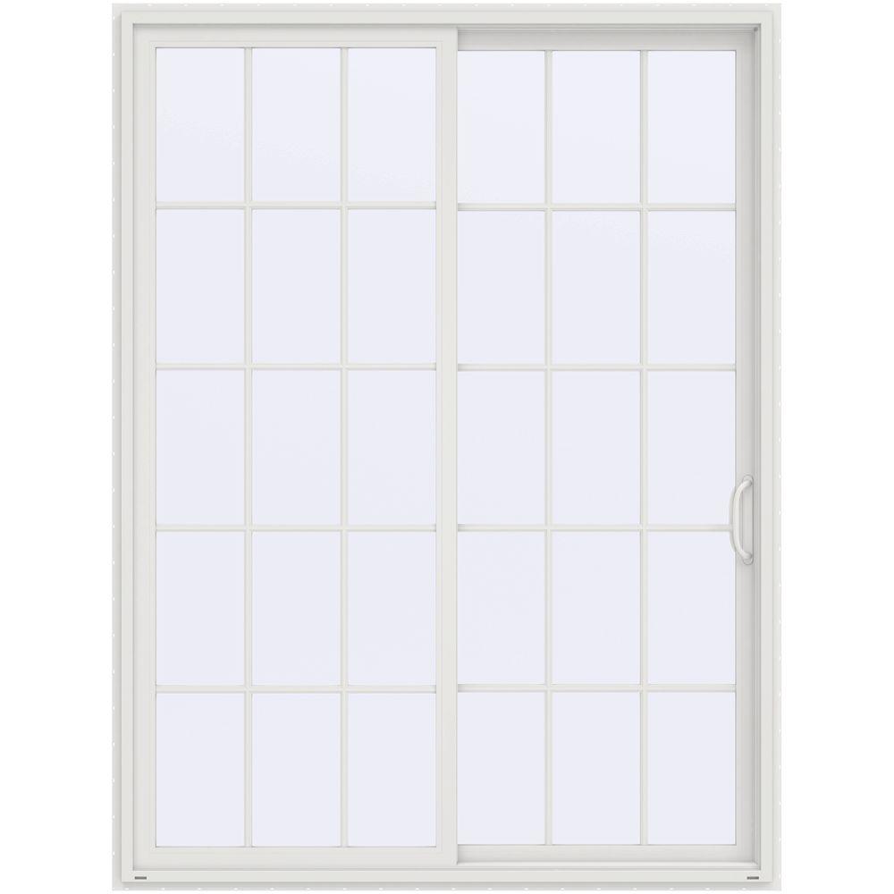 JELDWEN 72 in. x 80 in. V2500 Series Vinyl Sliding Patio Door with