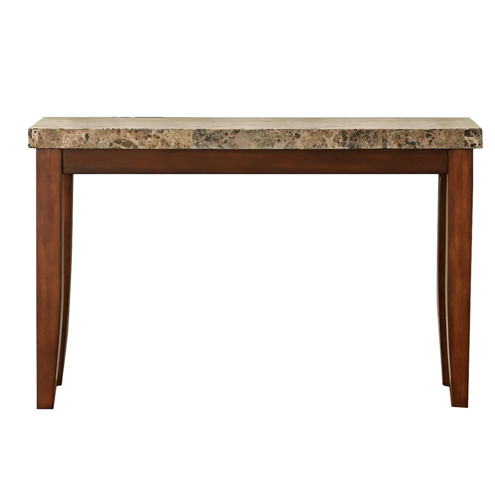 Montibello Spanish Brown Marble Sofa Table MN700S The Home Depot