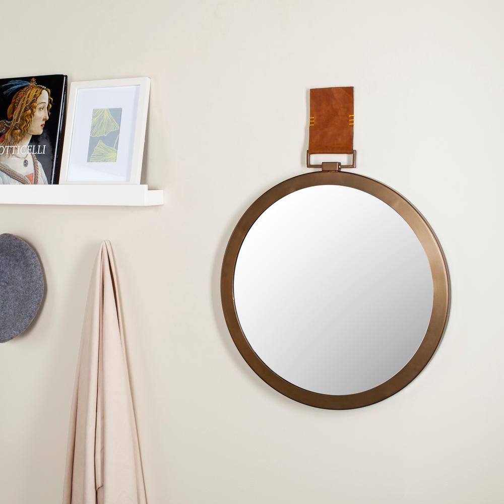 Time Out 21 in. x 21 in. Iron Framed Mirror