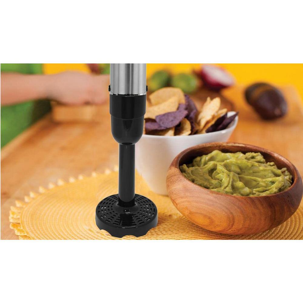 Ovente 6Speed Hand Blender Potato Masher Attachment, BlackACPHS500B