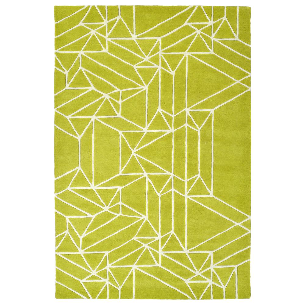 Kaleen Origami Lime Green 5 Ft X 8 Ft Area Rug Org04 96