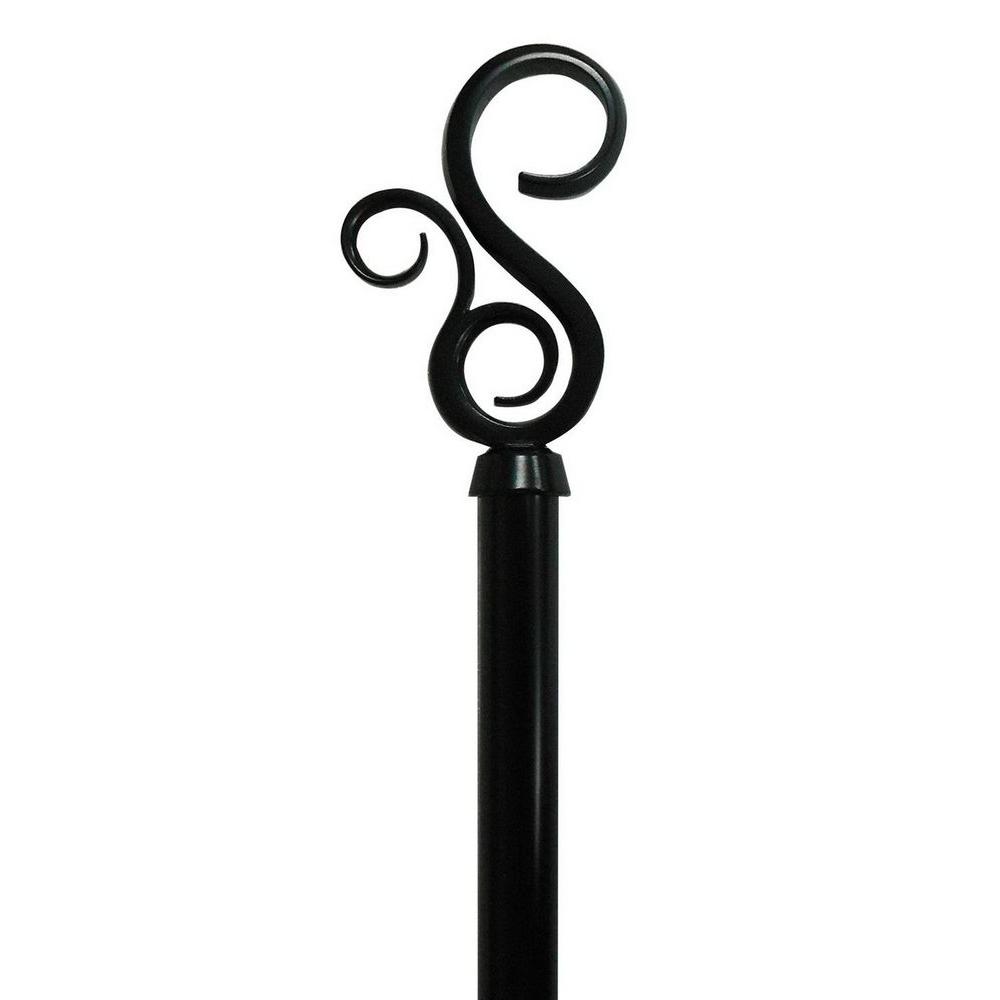 Cottage Single Curtain Rods Curtain Rods The Home Depot