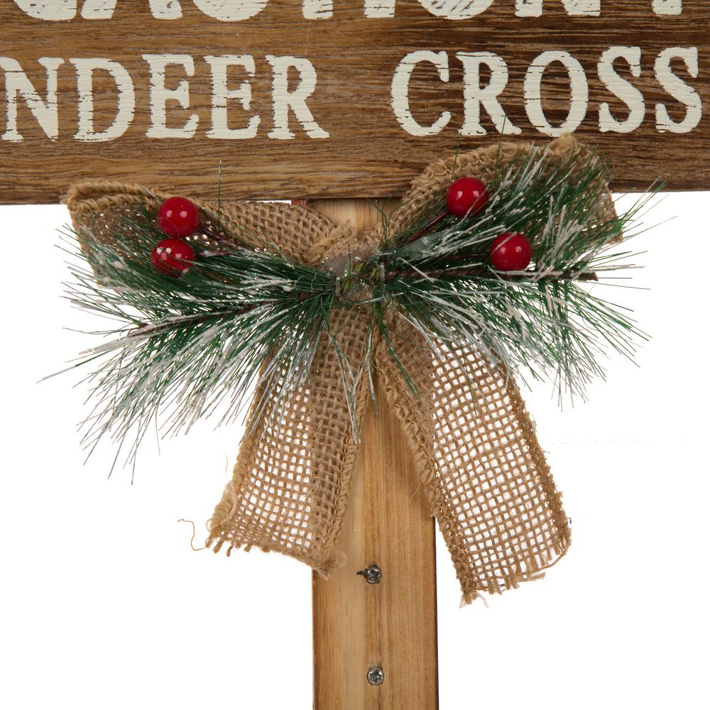 Glitzhome 36 In H Wooden Sign Yard Stake 1106004404 The Home Depot