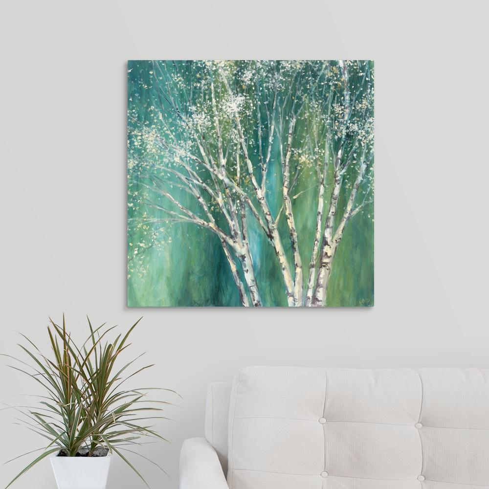 GreatBigCanvas "Blue Birch II" by Julia Purinton Canvas Wall Art