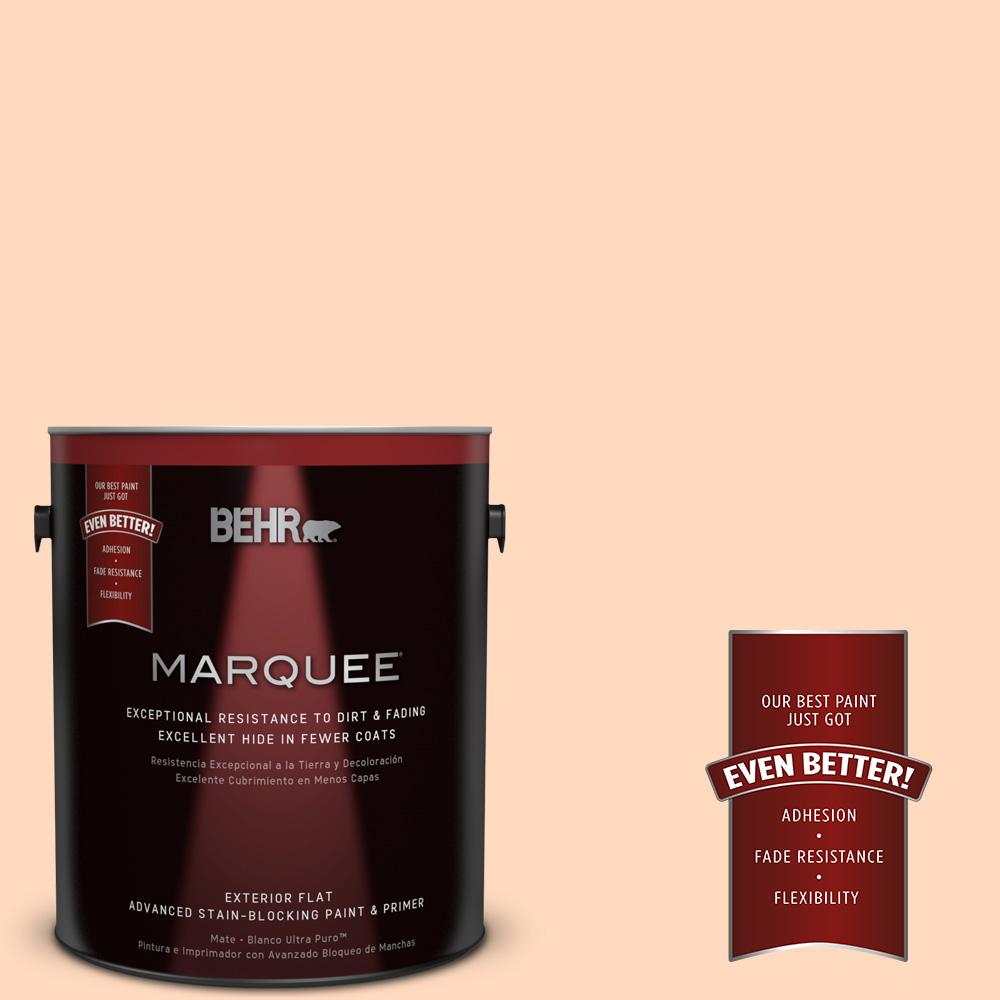 BEHR MARQUEE 1-gal. #P210-2 Citrus Delight Flat Exterior Paint ...