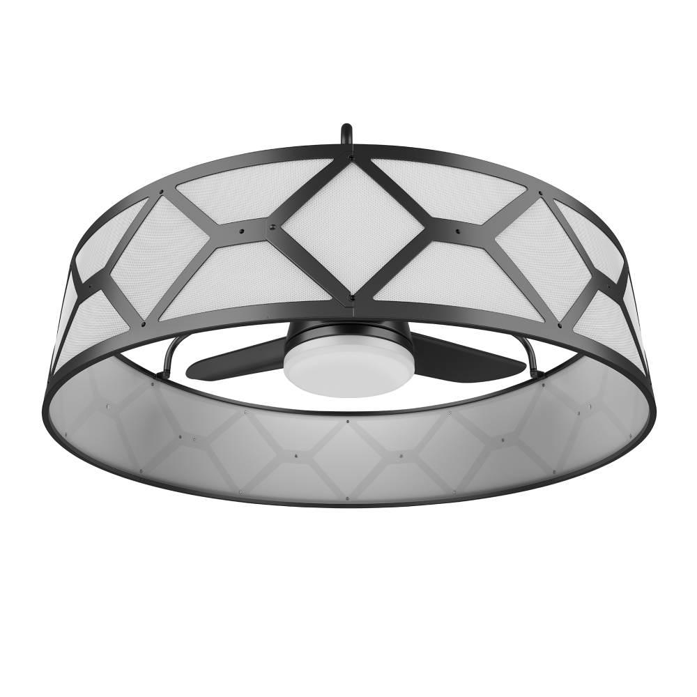 Stile Anderson 22 In Led Indoor Outdoor White Ceiling Fan With