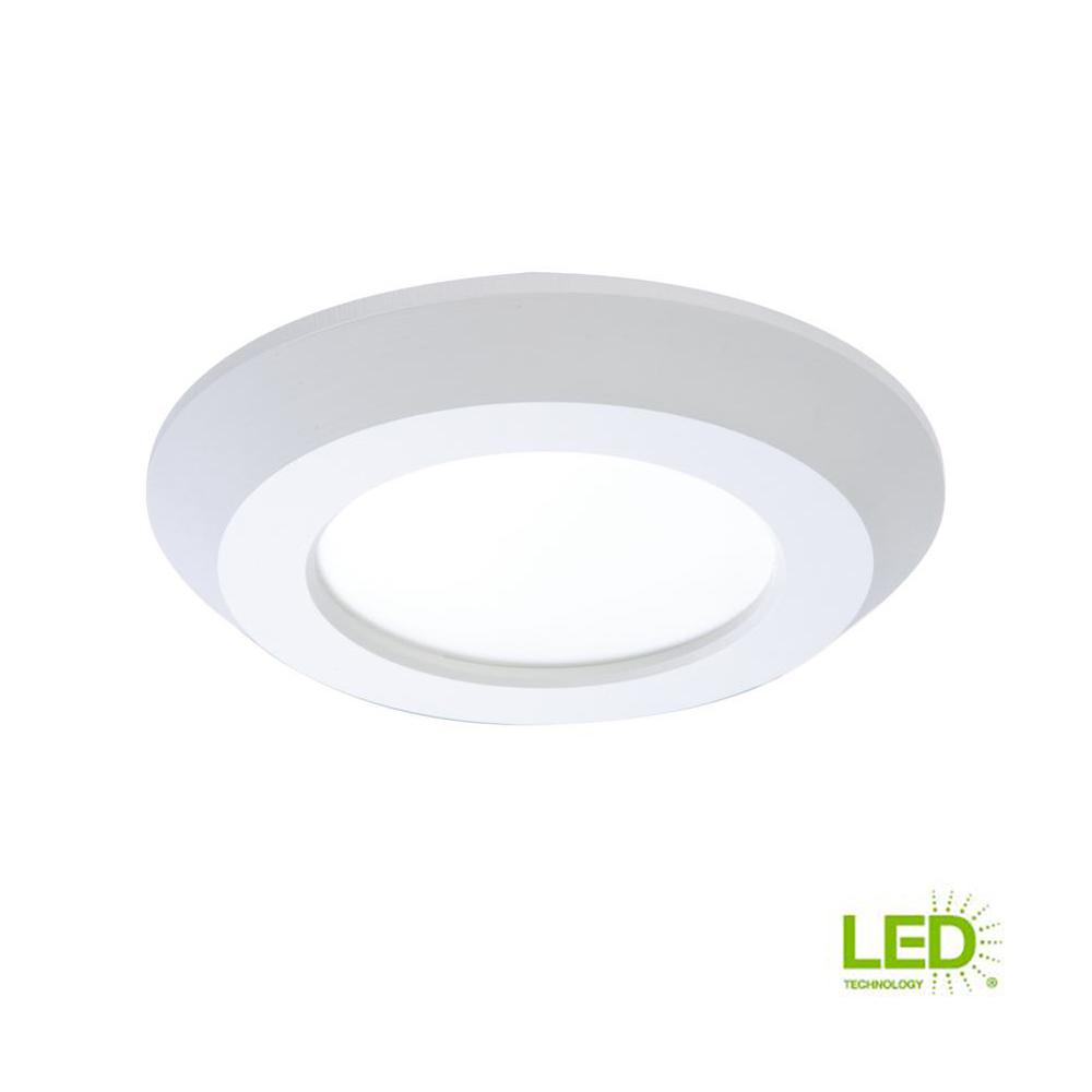 Halo 4 In White Integrated Led Recessed Trim Downlight 80 Cri 3000k White Integrated Led Recessed Trim Downlight 80 Cri 3000k Cct With Junction