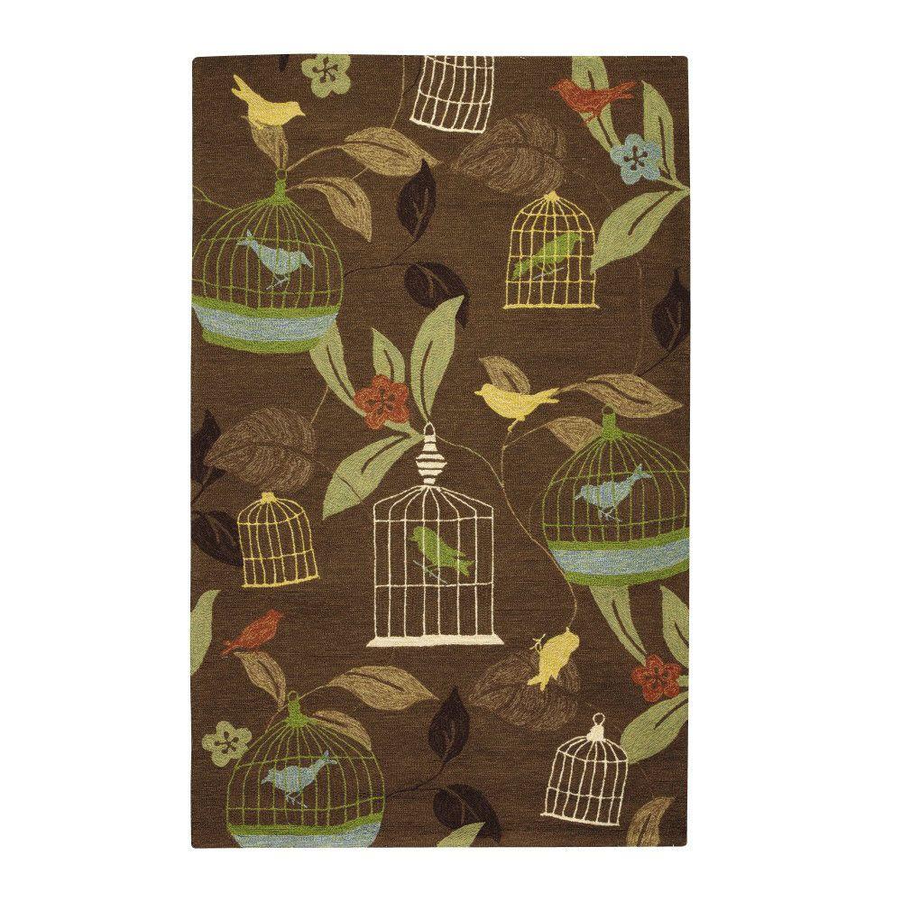 Home Decorators Collection Aviary Brown 8 Ft X 10 Area Rug