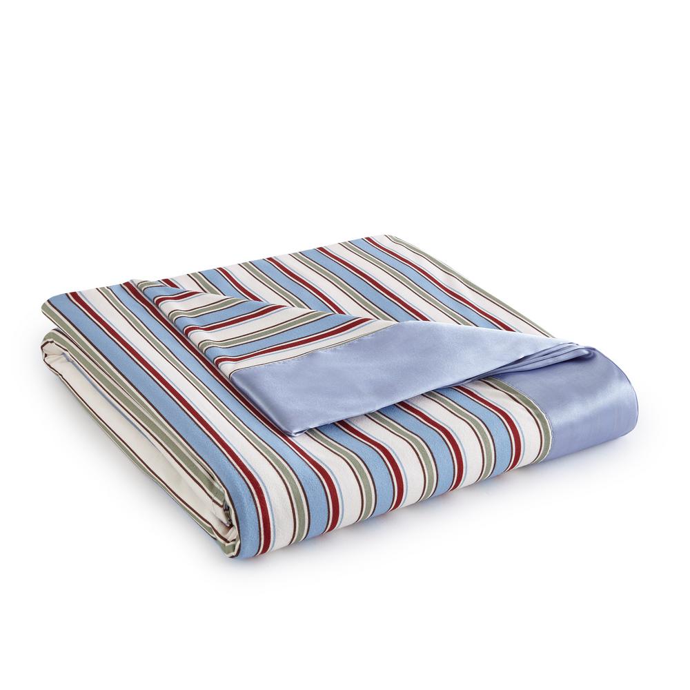 Micro Flannel Twin Greystone Year Round Polyester Sheet Blanket