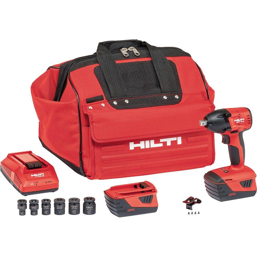 Hilti SIW 18-Volt Lithium-Ion 1/2 in. Cordless Impact Wrench-3497767 .