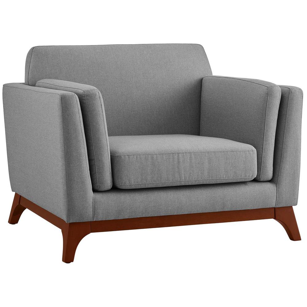 Modway Chance Light Gray Upholstered Fabric Arm Chair Eei 3063 Lgr Modway Chance Light Gray Upholstered Fabric Arm Chair Eei 3063 Lgr The Home Depot