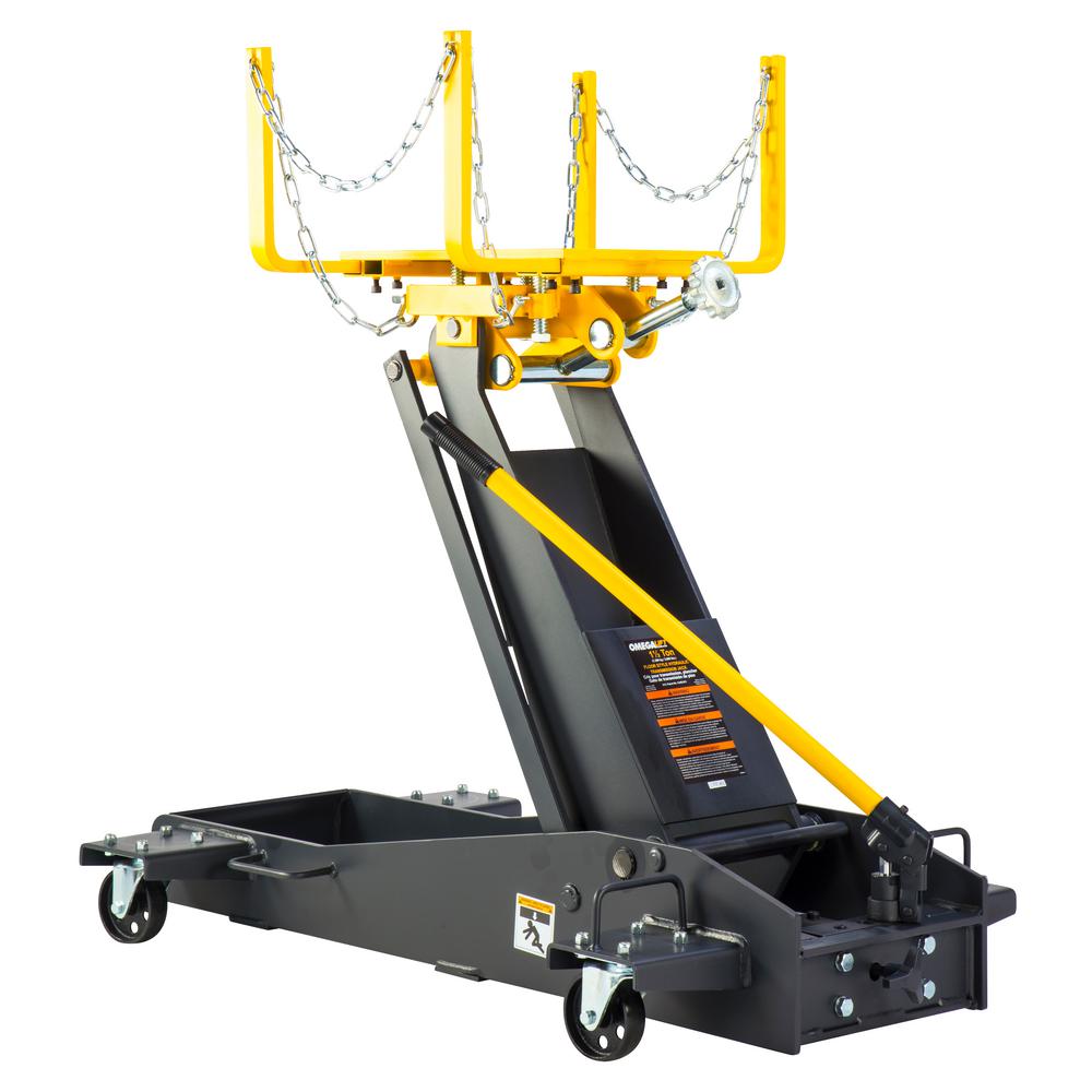 Omega Lift 11/2Ton Capacity Black Low Profile Transmission Jack43000