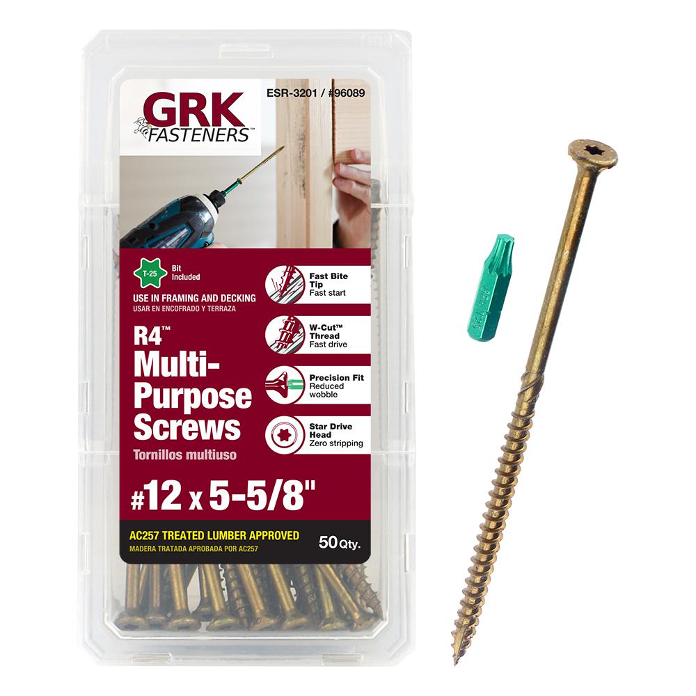 Grk 8 Star Drive Interior Exterior Cabinet Screws 100 Pack