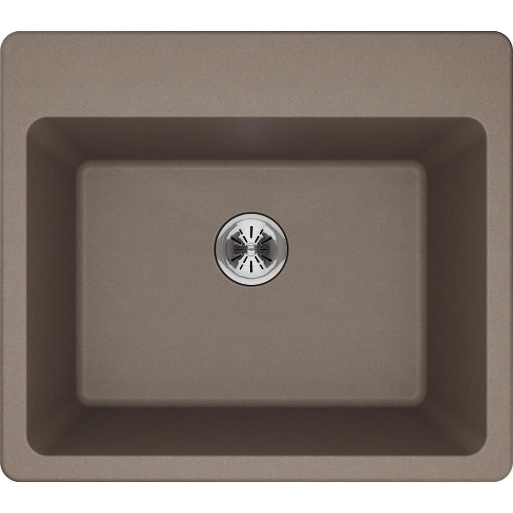 Elkay Quartz Classic Perfect Drain Drop In 25 Laundry Sink Elkay Quartz Classic Perfect Drain Drop In 25 Laundry Sink Greige