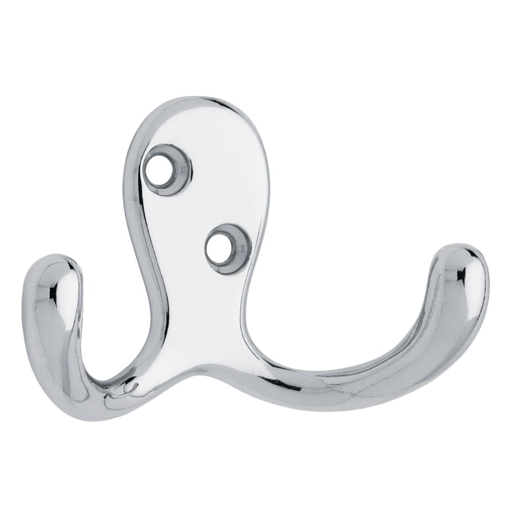 Liberty 1-13/16 in. Chrome Double Wall Hook (20-Pack)-B12092Q-CHR-KT