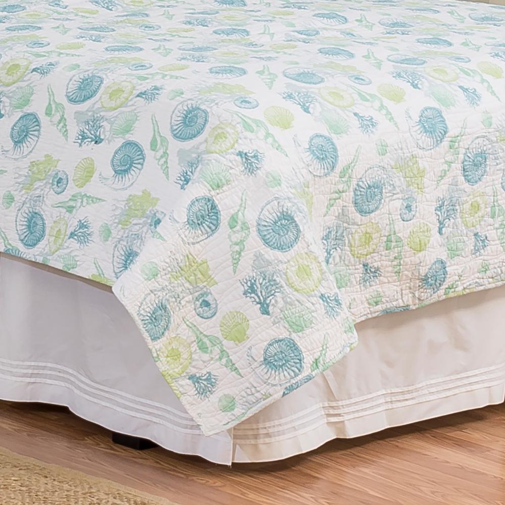 C F Home 3 Piece Blue Full Queen Quilt Set 89962 3fqset The Home