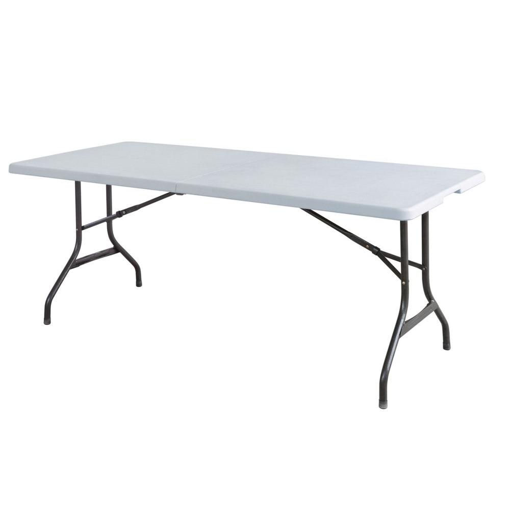 white folding table target