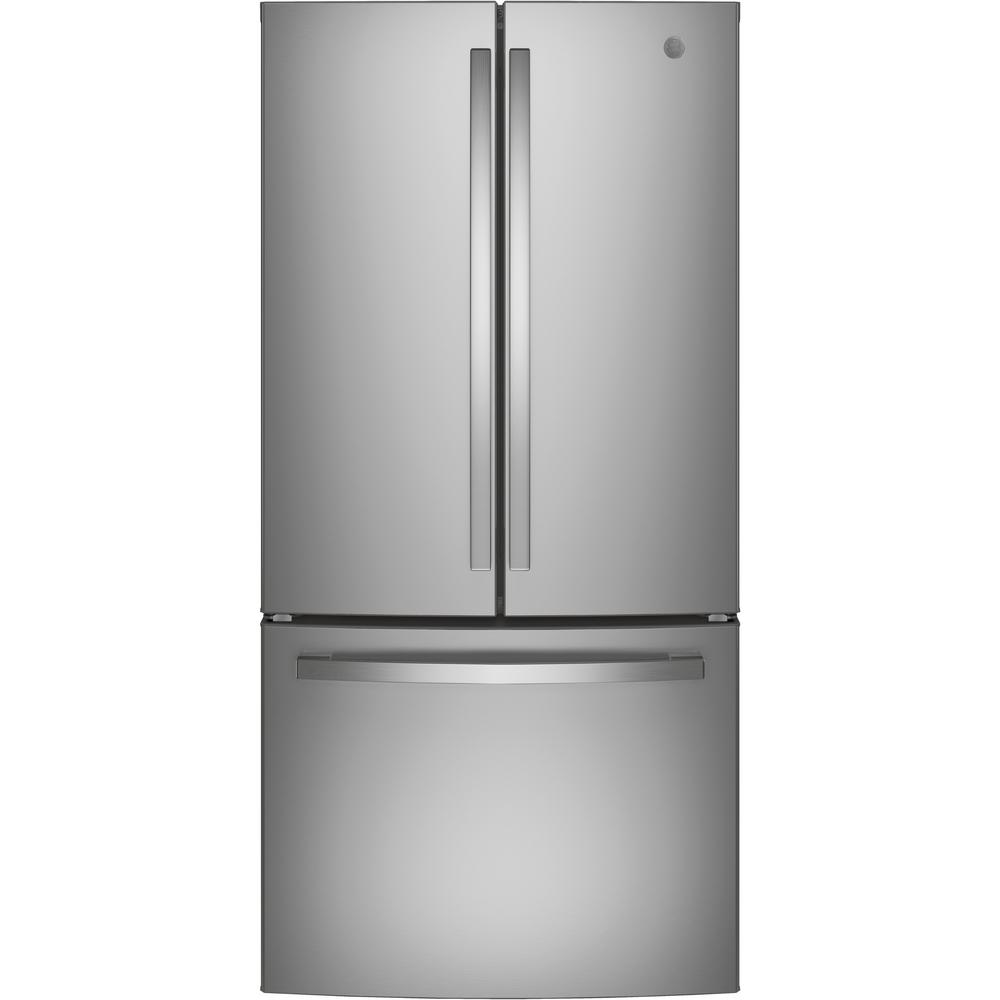Samsung 33 In W 25 5 Cu Ft French Door Refrigerator In Stainless Steel Rf26j7500sr The Home Depot