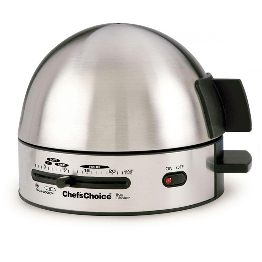 https://images.homedepot-static.com/productImages/03c6d12f-7b37-404a-bc2e-d78913bea41a/svn/brushed-stainless-steel-chef-schoice-egg-cookers-810-64_1000.jpg