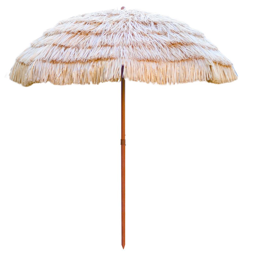 Backyard XScapes 8 ft. Aluminum Market Hawaiian Style Palapa, Tiki