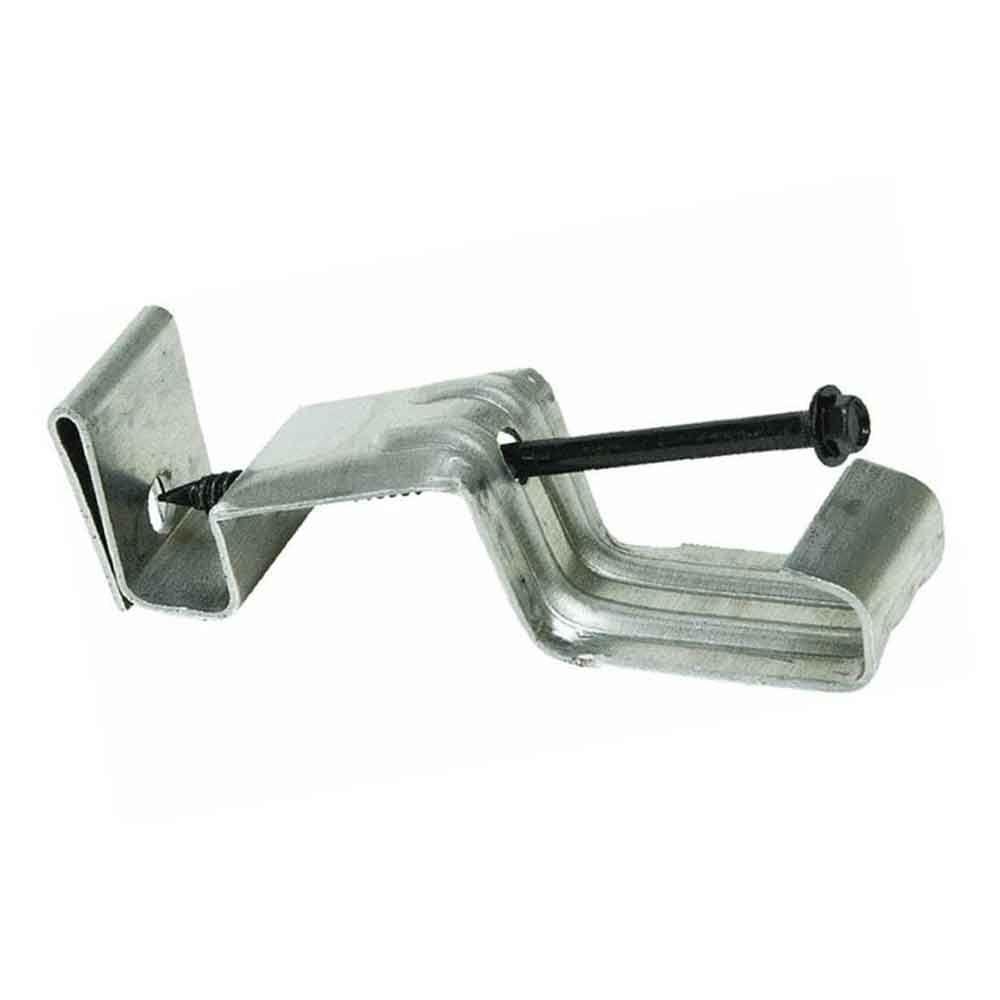 Gibraltar Building Products Galvanized 18 Gauge Hidden Hanger For 4 In K Style Gutter With Screw Hhog4g 18 The Home Depot