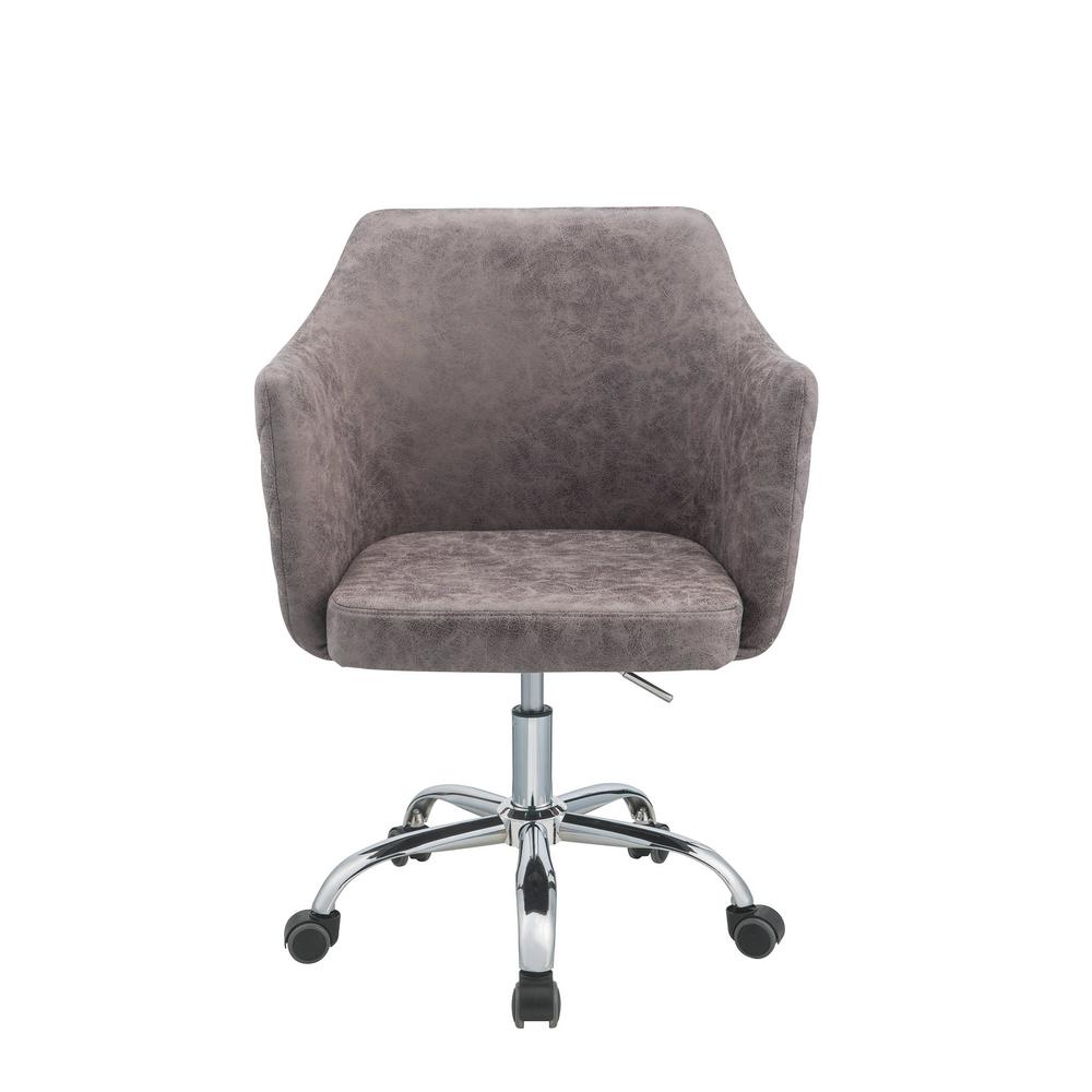 Acme Furniture Cosgair Dark Frey Antique Pu Office Chair 92507 The Acme Furniture Cosgair Dark Frey Antique Pu Office Chair