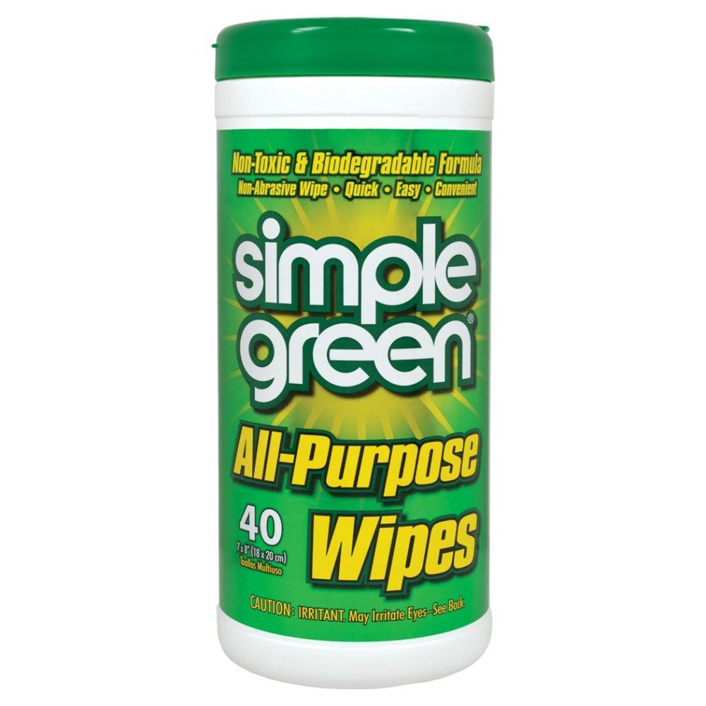Simple Green AllPurpose Wipes (40Count)3800000113312 The Home Depot