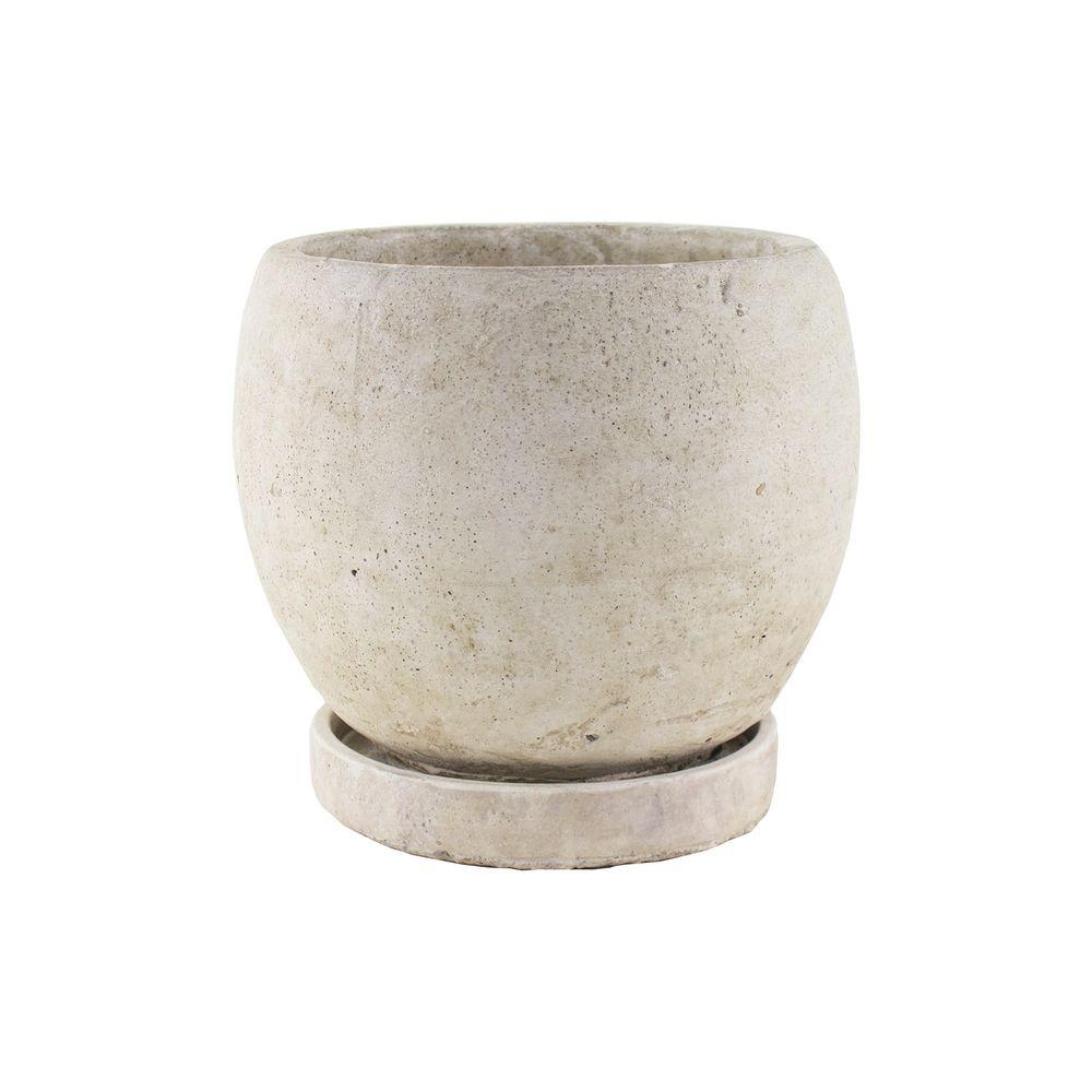 Cement Pots & Planters Garden Center The Home Depot