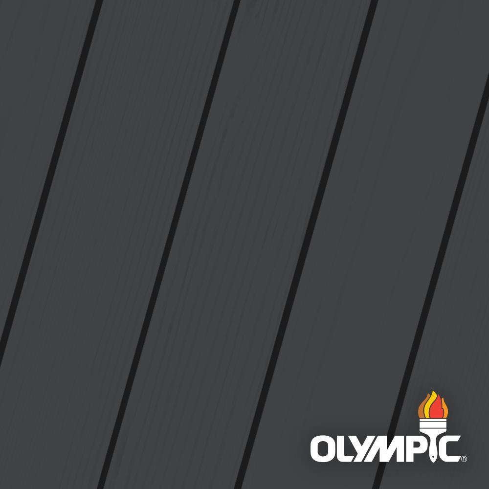 Olympic Maximum 1 Qt Ebony Solid Color Exterior Stain And Sealant In One Low Voc Oly913 04 The Home Depot