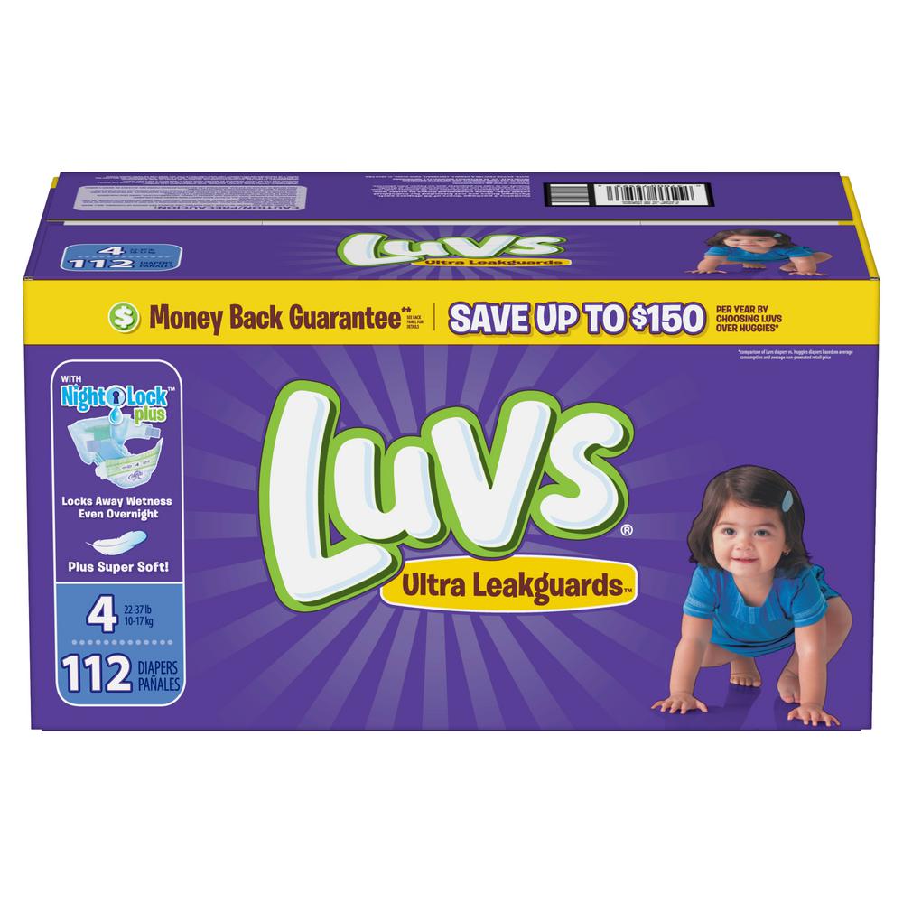 luvs ultra leakguards diapers size 4