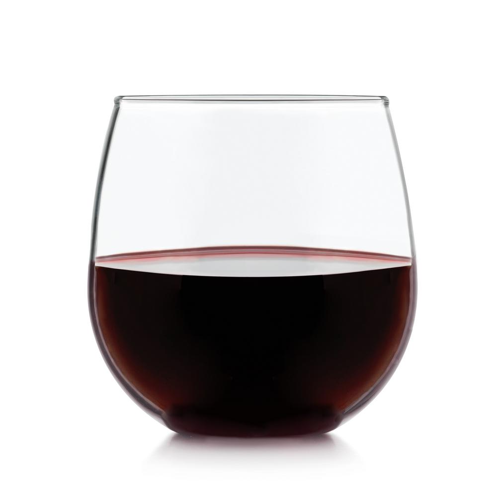 Libbey Stemless 8 Piece Red Wine Glass Set 222 The Home Depot Libbey Stemless 8 Piece Red Wine Glass Set