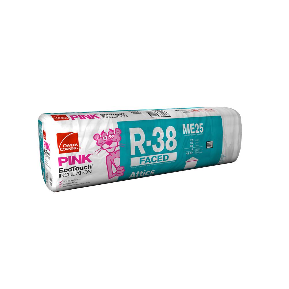 Owens Corning R 38 Ecotouch Pink Kraft Faced Fibergl Insulation This Review Is From R 38 Ecotouch Pink Kraft Faced Fibergl Insulation Batt 16 In X 48