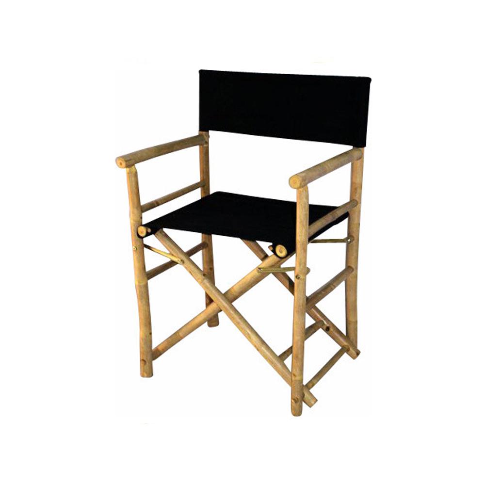 MGP 19 in. L 23 in. W 35 in. H Bamboo Director Chairs, Black Canvas ... MGP 19 in. L 23 in. W 35 in. H Bamboo Director Chairs, Black Canvas ...