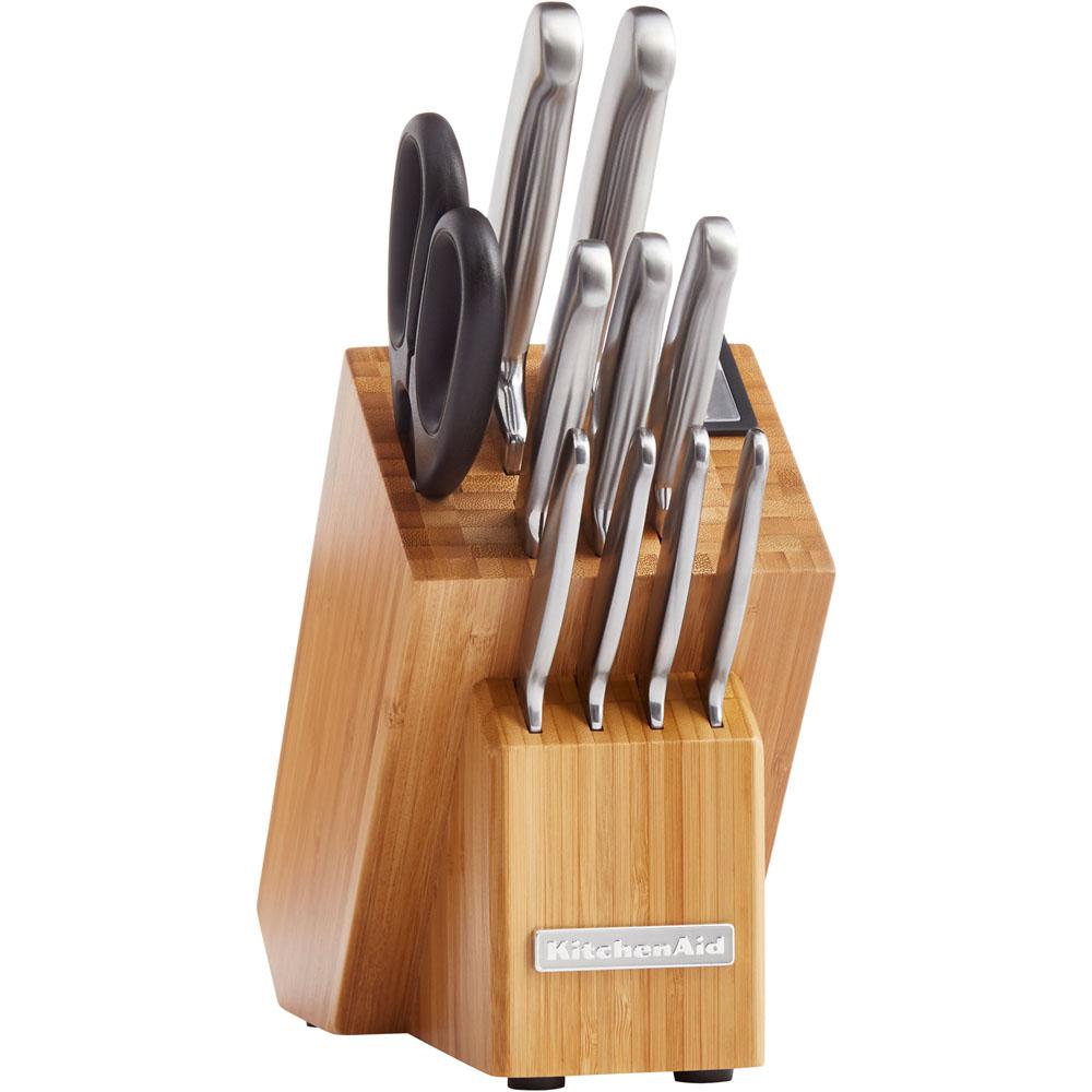 Kitchenaid 12 Piece Classic Forged Brushed Stainless Steel Knife Set