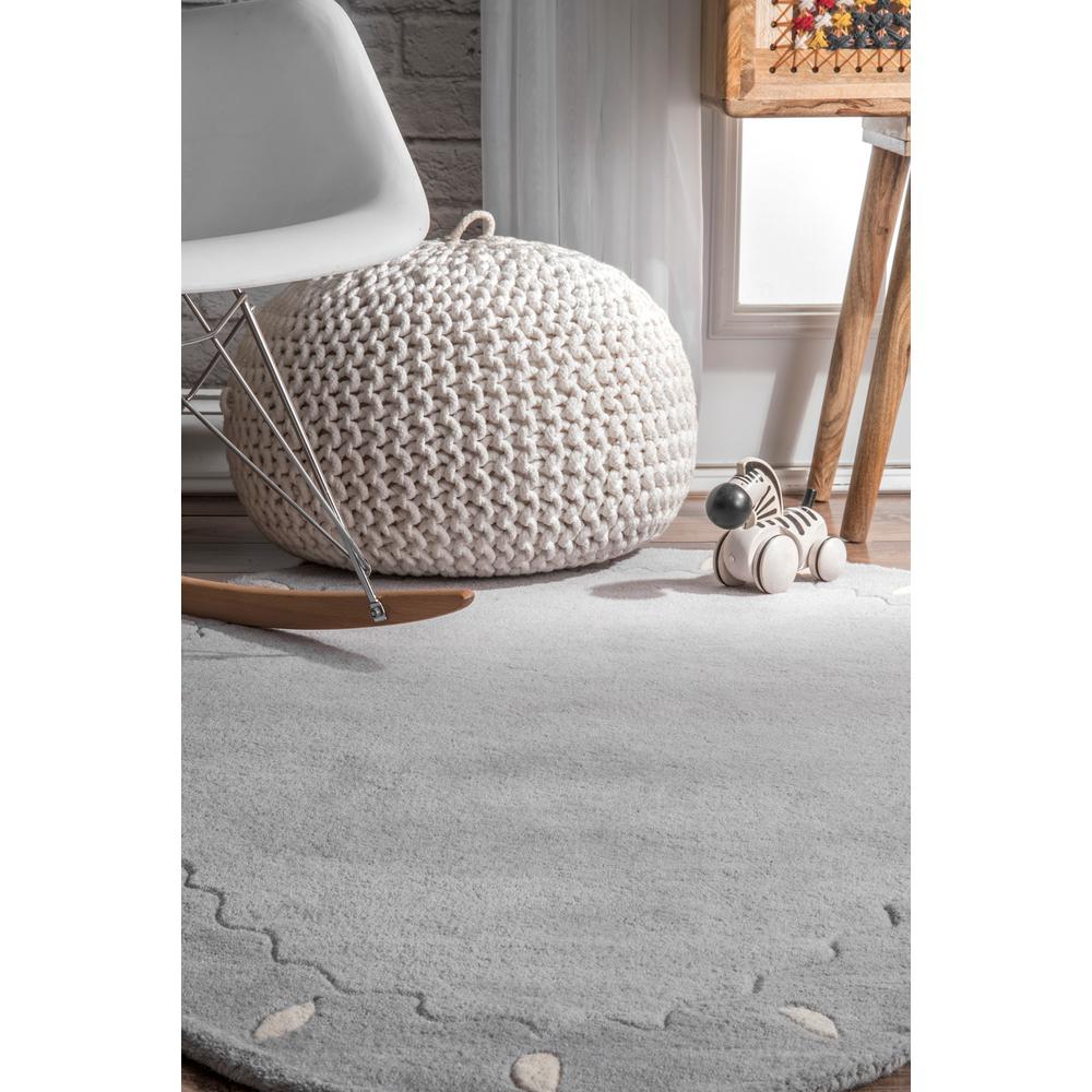 Nuloom Ovaled Nursery Playmat Gray 3 Ft X 5 Area Rug Mtir01a Nuloom Ovaled Nursery Playmat Gray 3 Ft