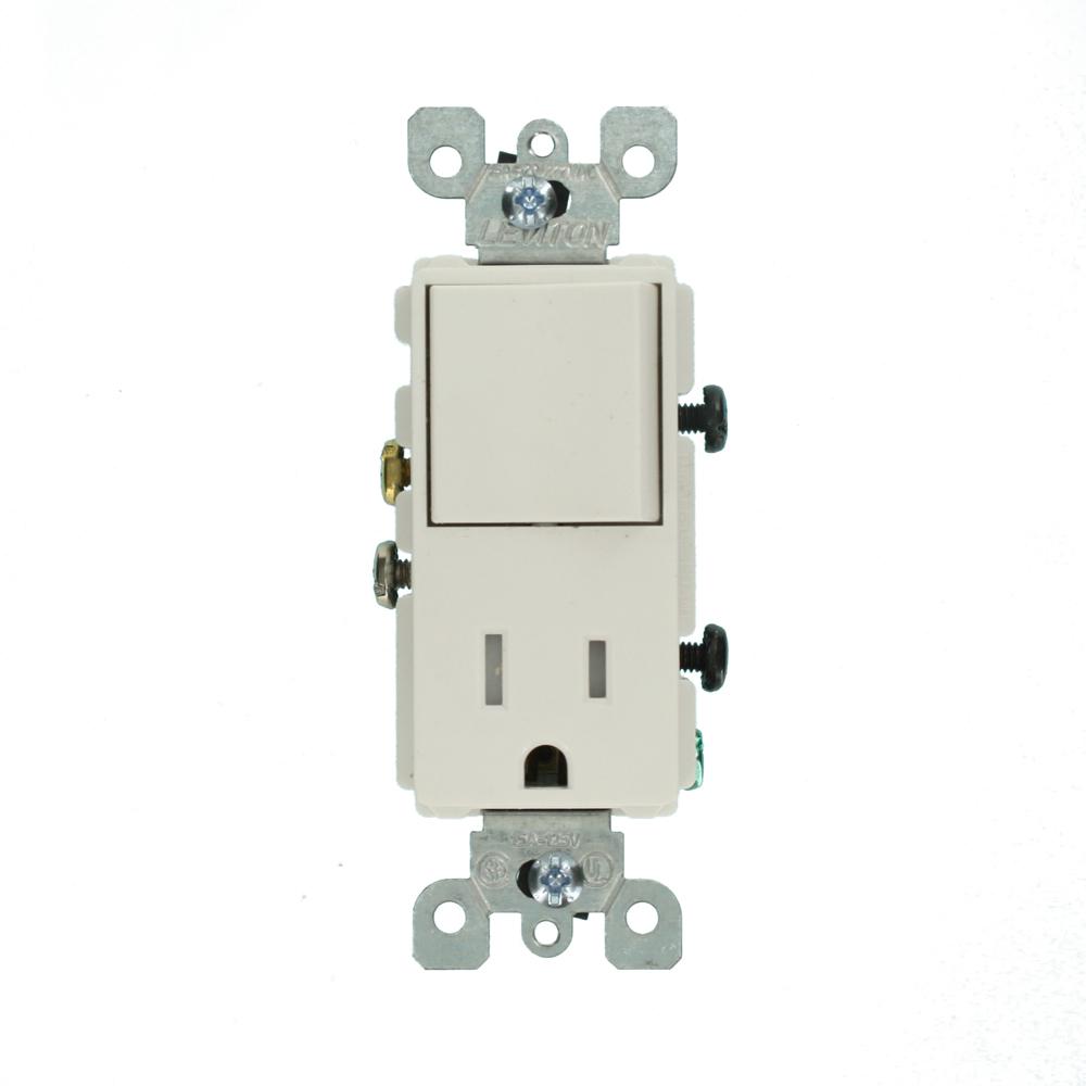 leviton decora 15 amp tamper resistant combo switch and