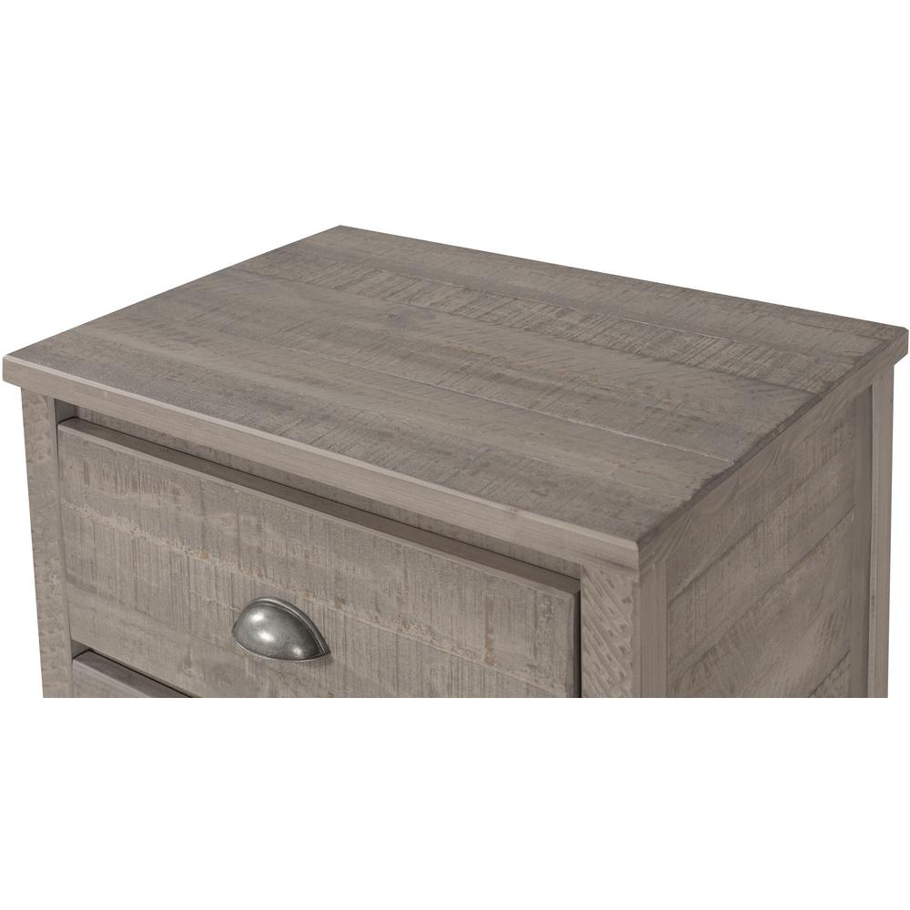 Camaflexi Baja 2 Drawer Rustic Grey Nightstand Bj207 The Home Depot